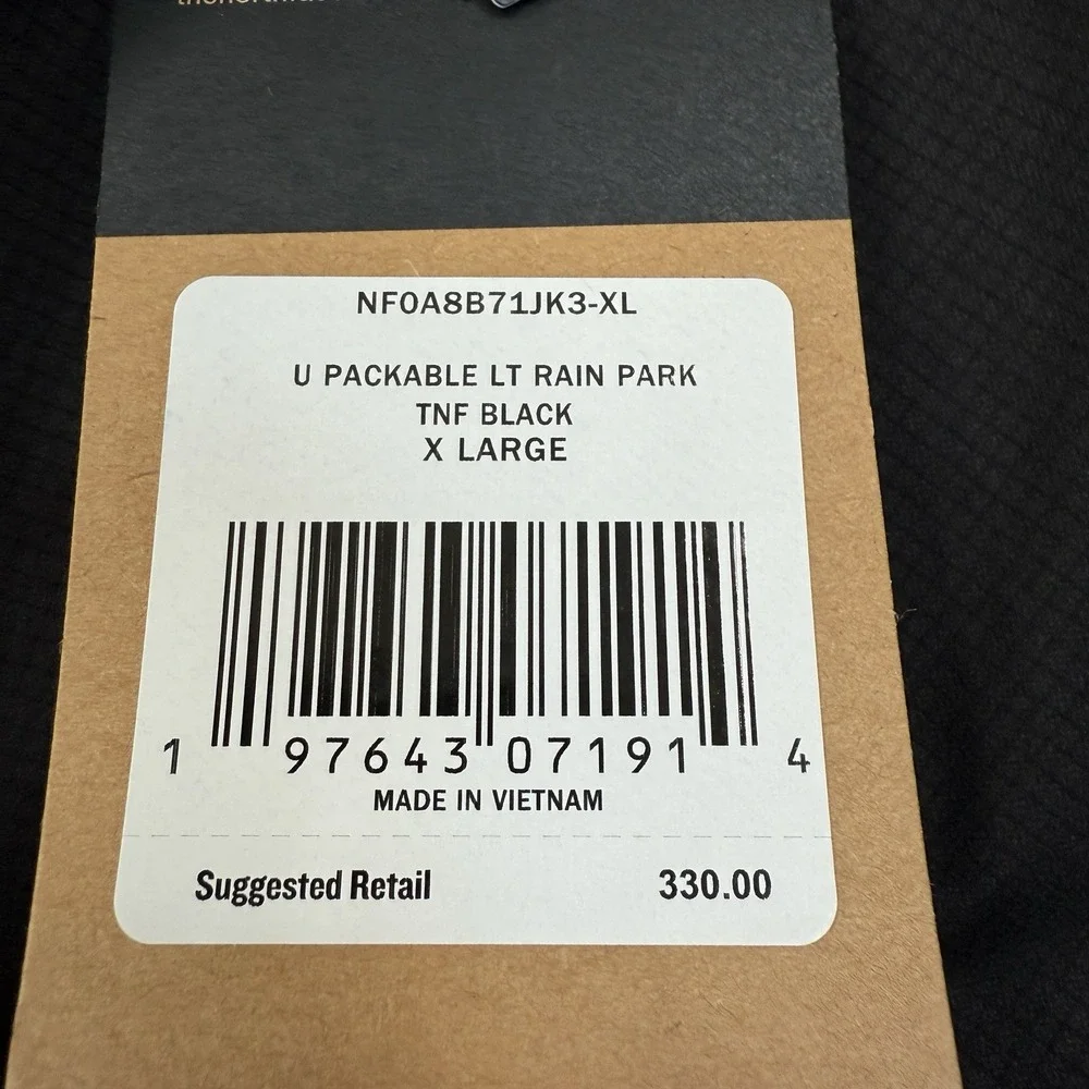 The North Face unisex packable